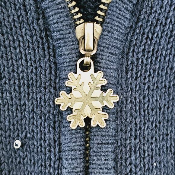 Breckenridge Snowman Sweater Vest Size 2X Zip Navy Christmas Winter Festive - Picture 9 of 9